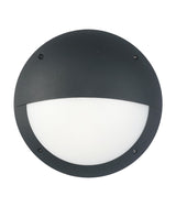 CLA Lighting LED Bulkhead 12W Round Eyelid Light in Black (IP66, 300mm)