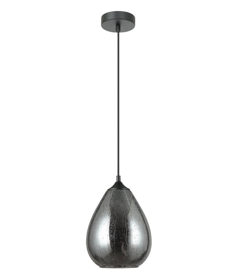 CLA Lighting Chuva 4 Oval Mirror Finish Pendant Smoke Black