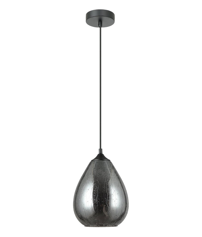 CLA Lighting Chuva 4 Oval Mirror Finish Pendant Smoke Black
