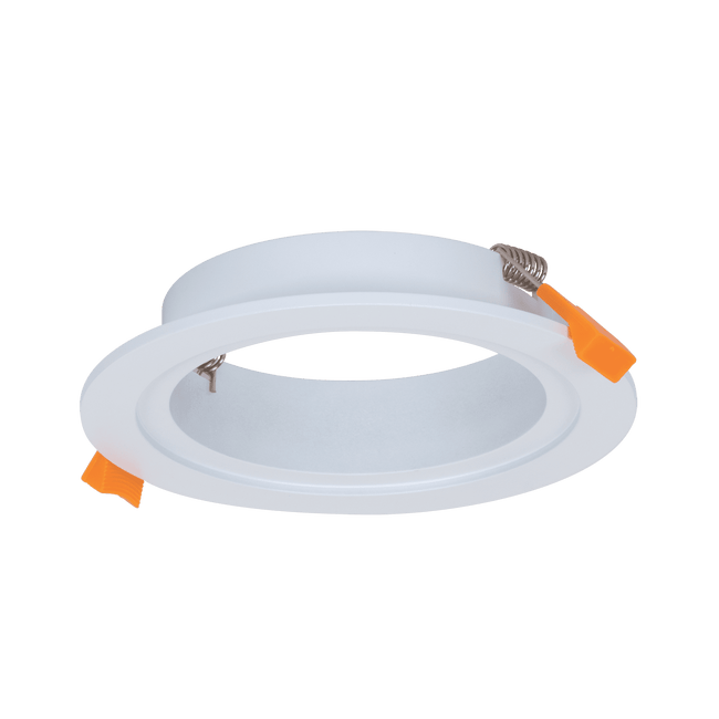 Domus Lighting DECO-13 LED Downlight 140mm adaptor plate - Satin White
