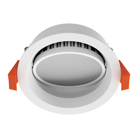 Domus Lighting DECO-TILT Round 13W Dimmable LED Tilt Downlight White Frame