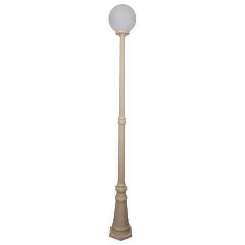Domus Lighting Siena 1 Light Postlight 2.21m 250mm Opal