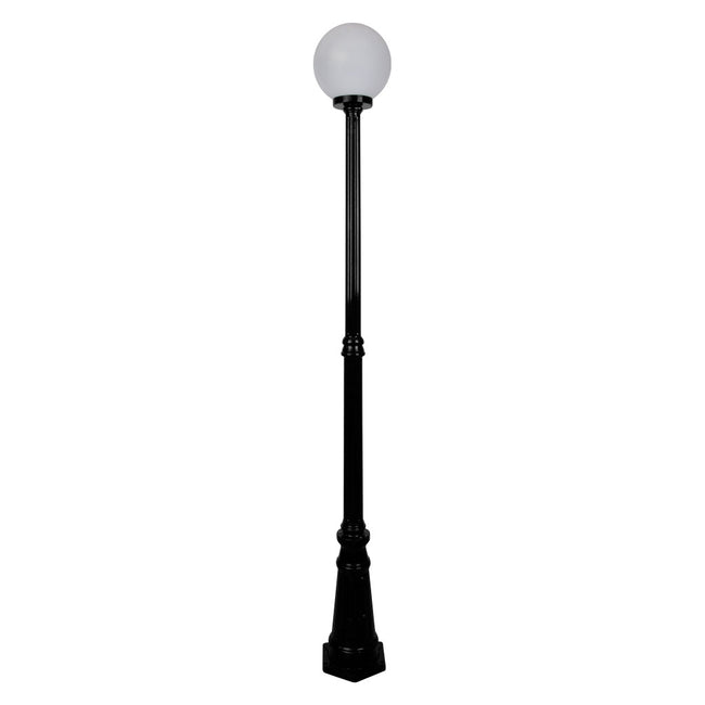 Domus Lighting Siena 1 Light Postlight 2.21m 250mm Opal