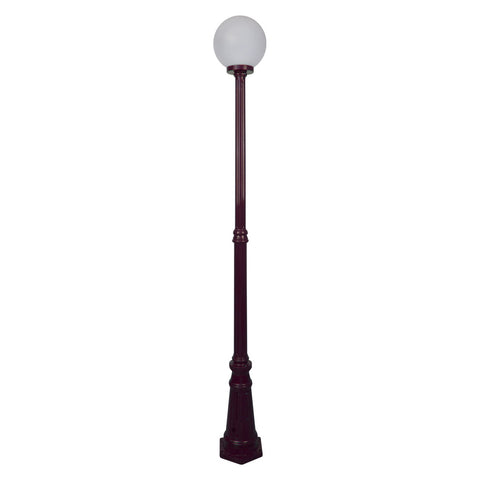 Domus Lighting Siena 1 Light Postlight 2.21m 250mm Opal