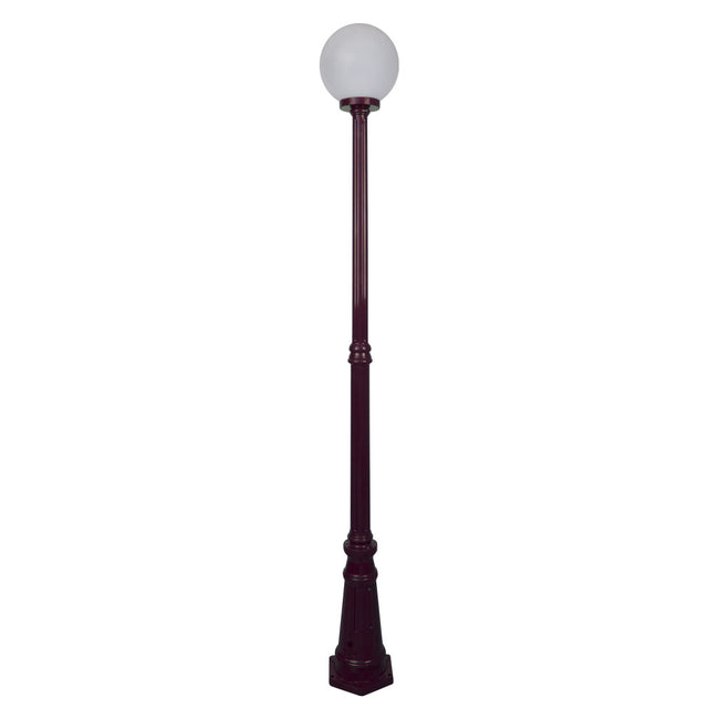 Domus Lighting Siena 1 Light Postlight 2.21m 250mm Opal