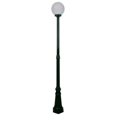 Domus Lighting Siena 1 Light Postlight 2.21m 250mm Opal