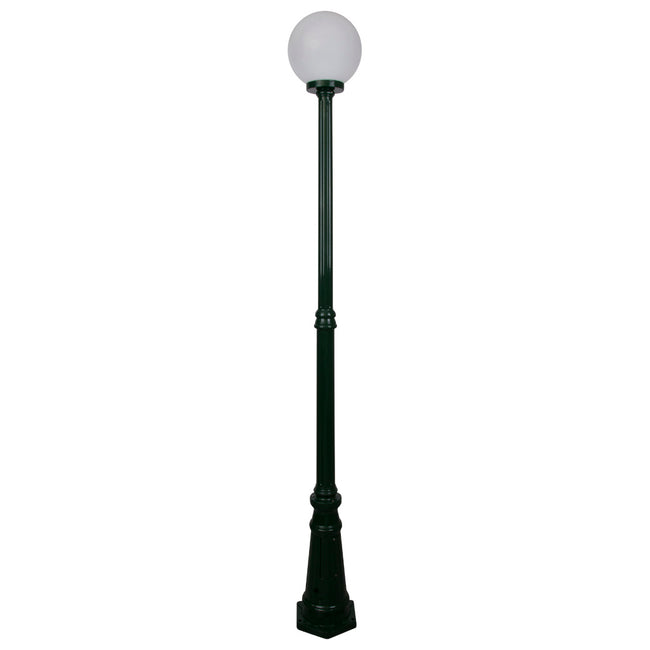 Domus Lighting Siena 1 Light Postlight 2.21m 250mm Opal