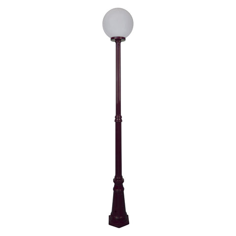 Domus Lighting Siena 1 Light Postlight 2.26m 300mm Opal