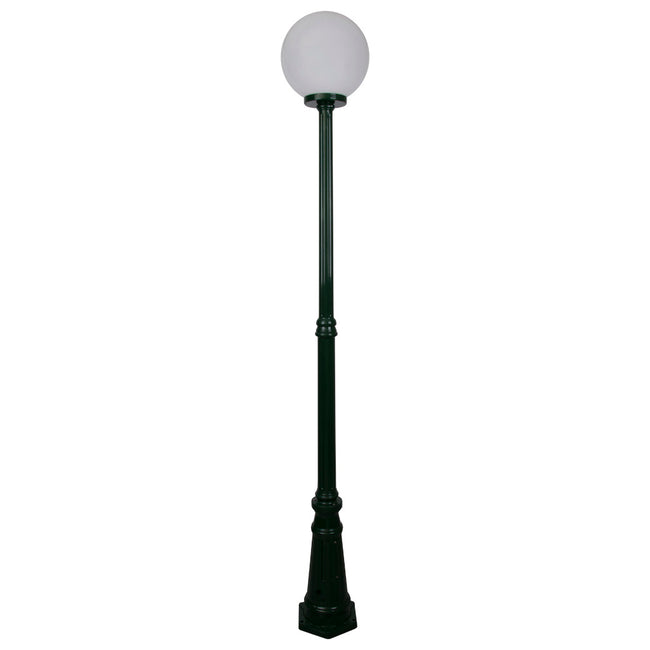 Domus Lighting Siena 1 Light Postlight 2.26m 300mm Opal