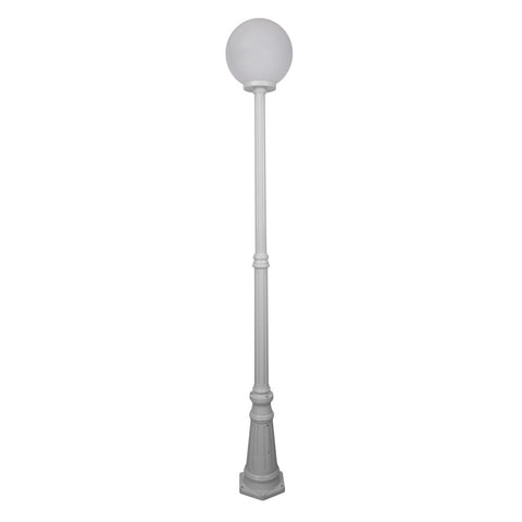 Domus Lighting Siena 1 Light Postlight 2.26m 300mm Opal
