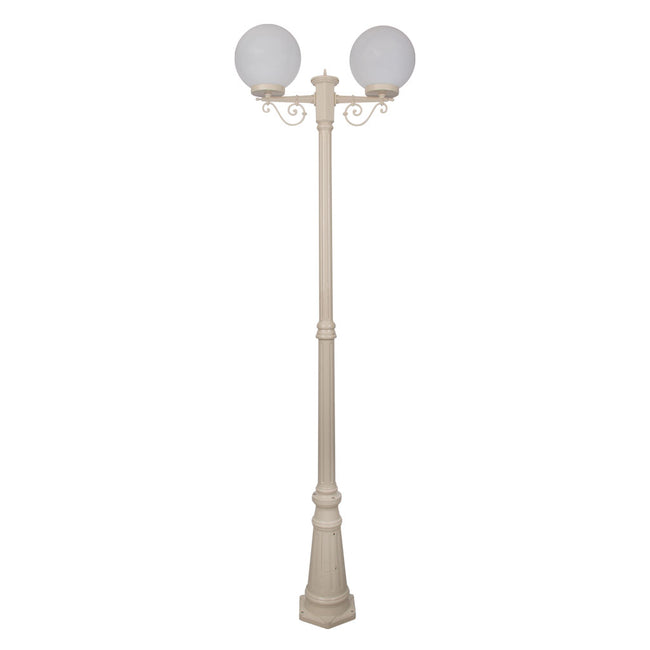 Domus Lighting Siena 2 Light Postlight 2.35m 250mm Opal