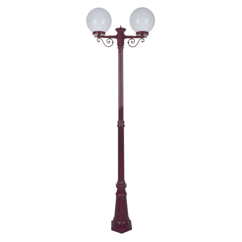 Domus Lighting Siena 2 Light Postlight 2.35m 250mm Opal