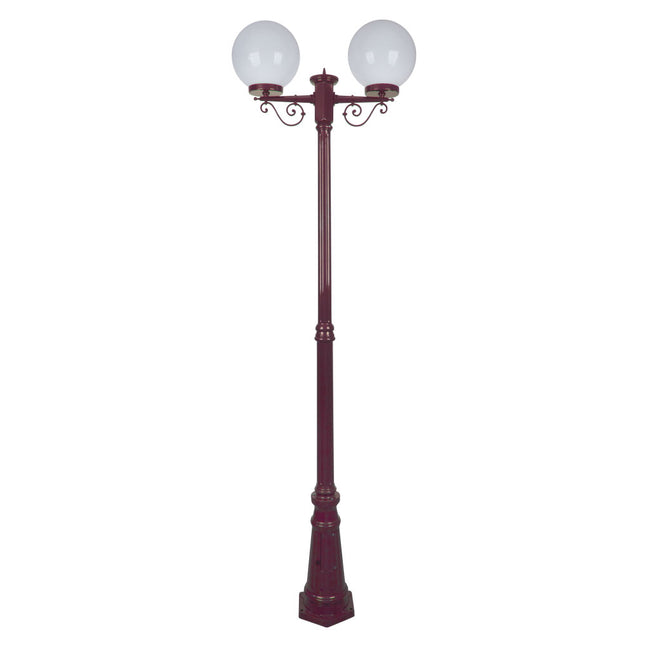 Domus Lighting Siena 2 Light Postlight 2.35m 250mm Opal