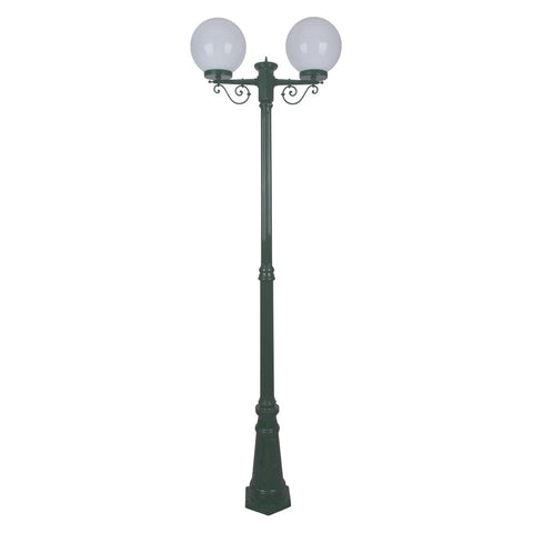 Domus Lighting Siena 2 Light Postlight 2.35m 250mm Opal