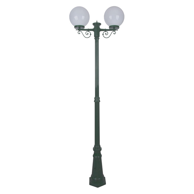 Domus Lighting Siena 2 Light Postlight 2.35m 250mm Opal