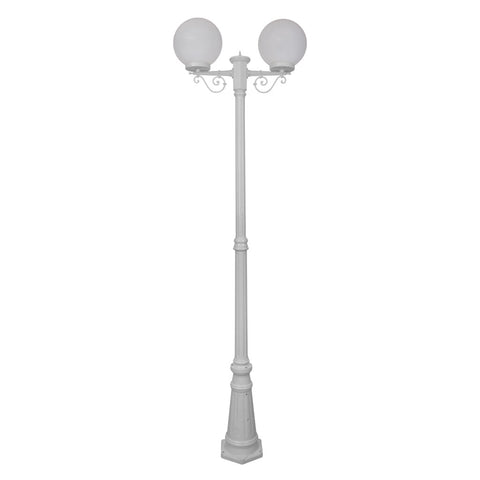 Domus Lighting Siena 2 Light Postlight 2.35m 250mm Opal