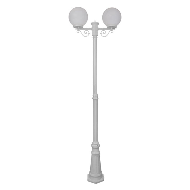 Domus Lighting Siena 2 Light Postlight 2.35m 250mm Opal