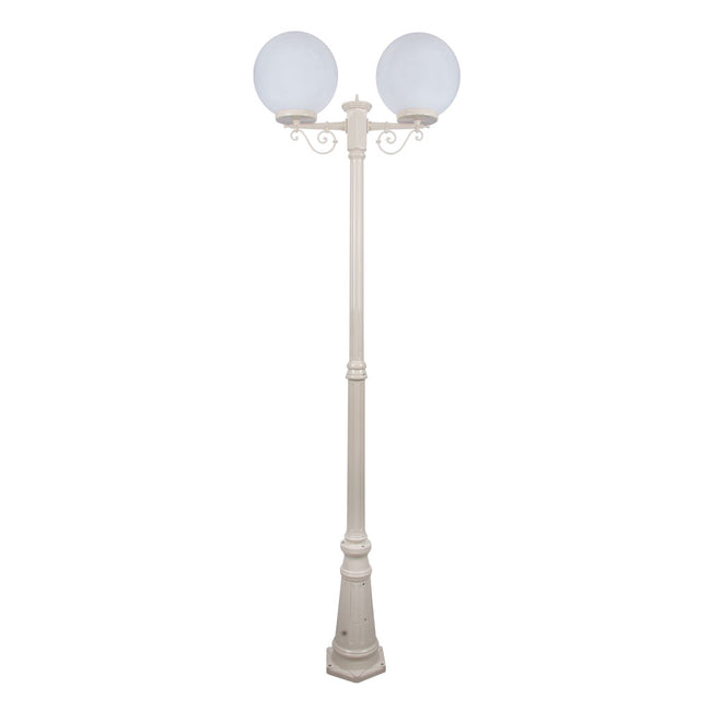 Domus Lighting Siena 2 Light Postlight 2.4m 300mm Opal