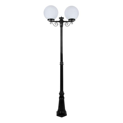 Domus Lighting Siena 2 Light Postlight 2.4m 300mm Opal