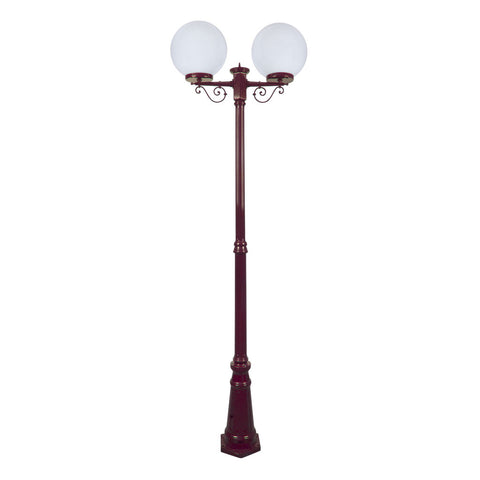 Domus Lighting Siena 2 Light Postlight 2.4m 300mm Opal