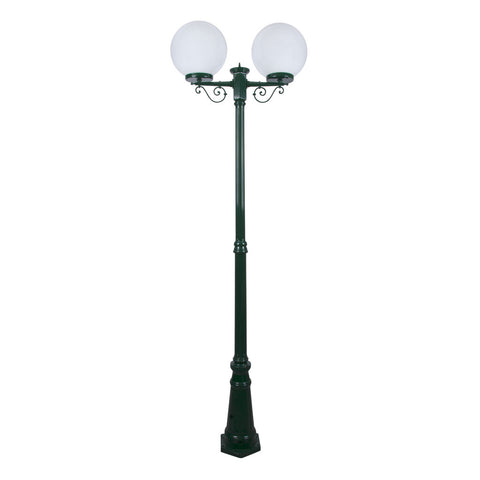 Domus Lighting Siena 2 Light Postlight 2.4m 300mm Opal