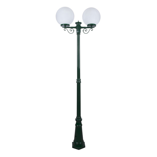 Domus Lighting Siena 2 Light Postlight 2.4m 300mm Opal