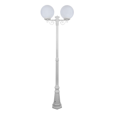 Domus Lighting Siena 2 Light Postlight 2.4m 300mm Opal