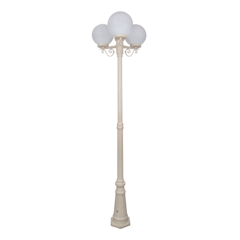 Domus Lighting Siena 3 Light Postlight 2.35m 250mm Opal