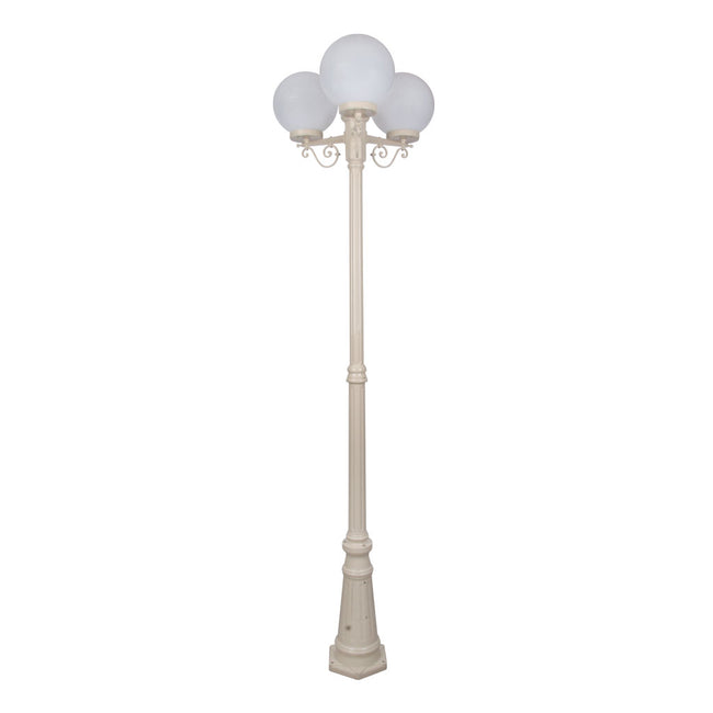 Domus Lighting Siena 3 Light Postlight 2.35m 250mm Opal