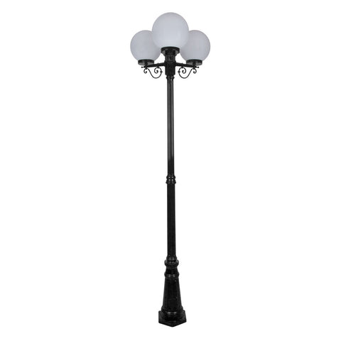 Domus Lighting Siena 3 Light Postlight 2.35m 250mm Opal