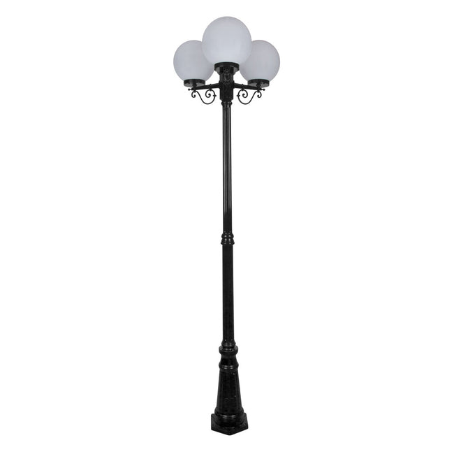 Domus Lighting Siena 3 Light Postlight 2.35m 250mm Opal