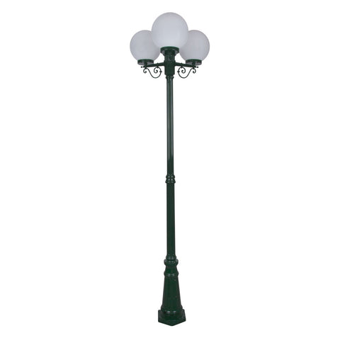 Domus Lighting Siena 3 Light Postlight 2.35m 250mm Opal