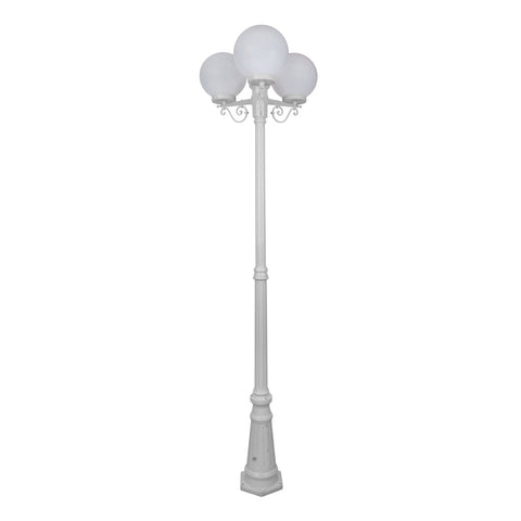 Domus Lighting Siena 3 Light Postlight 2.35m 250mm Opal