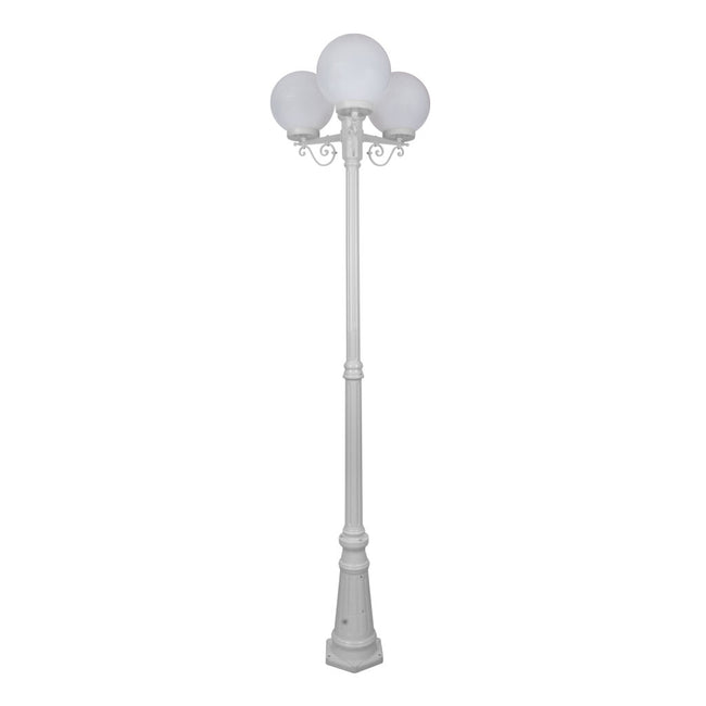 Domus Lighting Siena 3 Light Postlight 2.35m 250mm Opal