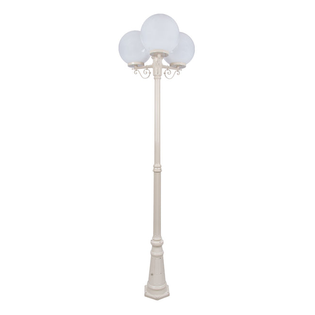 Domus Lighting Siena 3 Light Postlight 2.4m 300mm Opal