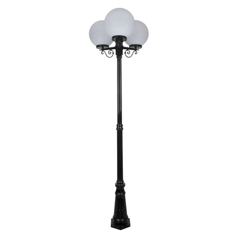 Domus Lighting Siena 3 Light Postlight 2.4m 300mm Opal