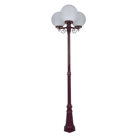 Domus Lighting Siena 3 Light Postlight 2.4m 300mm Opal