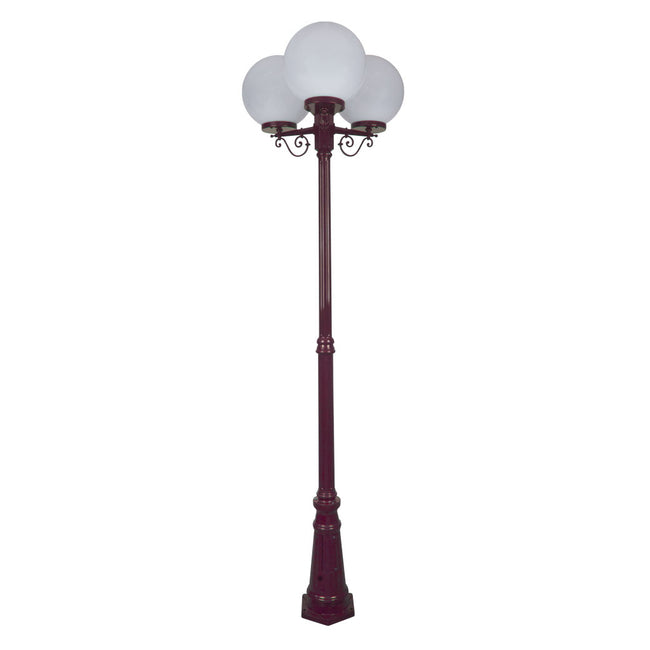Domus Lighting Siena 3 Light Postlight 2.4m 300mm Opal