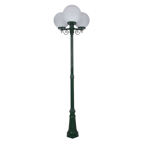 Domus Lighting Siena 3 Light Postlight 2.4m 300mm Opal