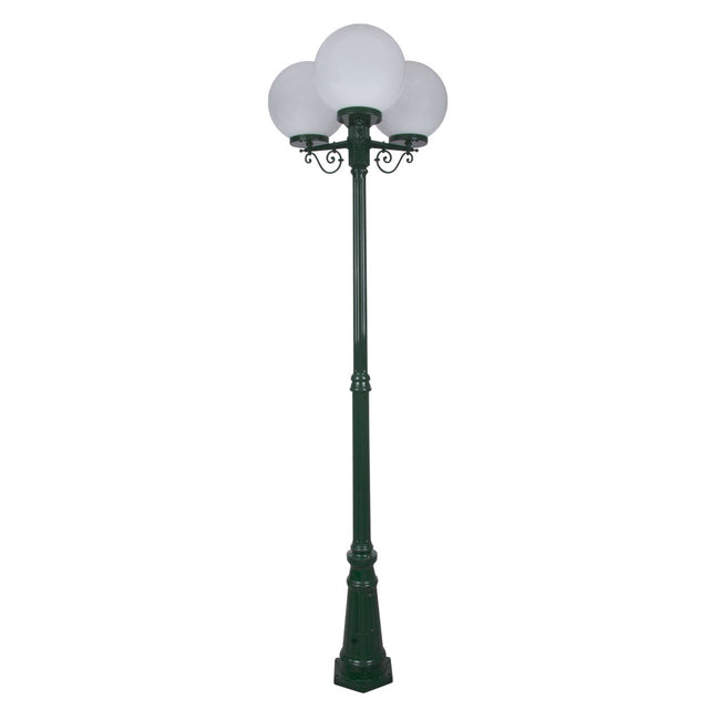 Domus Lighting Siena 3 Light Postlight 2.4m 300mm Opal