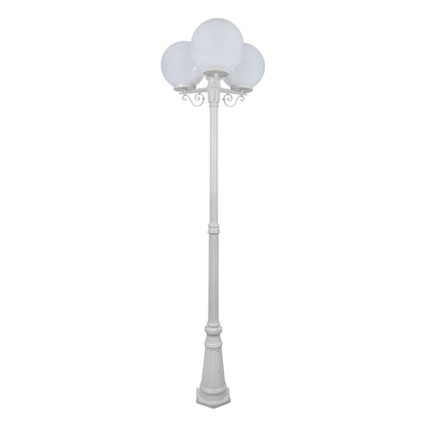 Domus Lighting Siena 3 Light Postlight 2.4m 300mm Opal