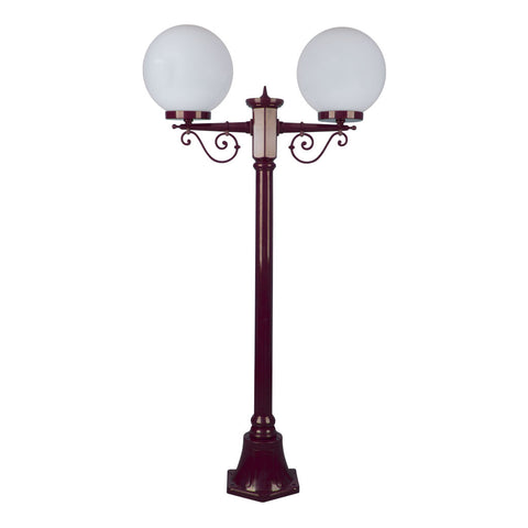 Domus Lighting Siena 2 Light Postlight 1.35m 250mm Opal