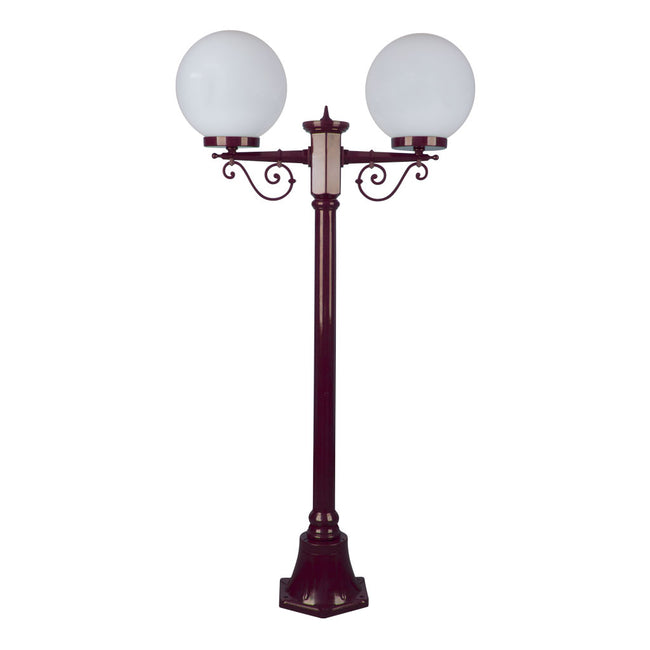 Domus Lighting Siena 2 Light Postlight 1.35m 250mm Opal