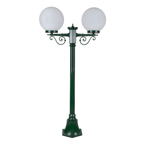 Domus Lighting Siena 2 Light Postlight 1.35m 250mm Opal