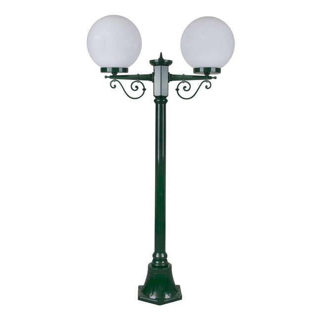 Domus Lighting Siena 2 Light Postlight 1.35m 250mm Opal