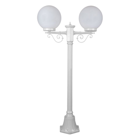 Domus Lighting Siena 2 Light Postlight 1.35m 250mm Opal