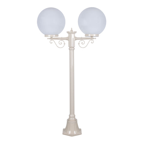 Domus Lighting Siena 2 Light Postlight 1.4m 300mm Opal