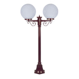 Domus Lighting Siena 2 Light Postlight 1.4m 300mm Opal