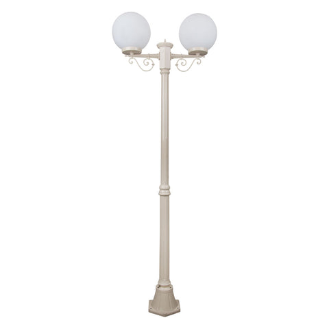 Domus Lighting Siena 2 Light Postlight 2m 250mm Opal