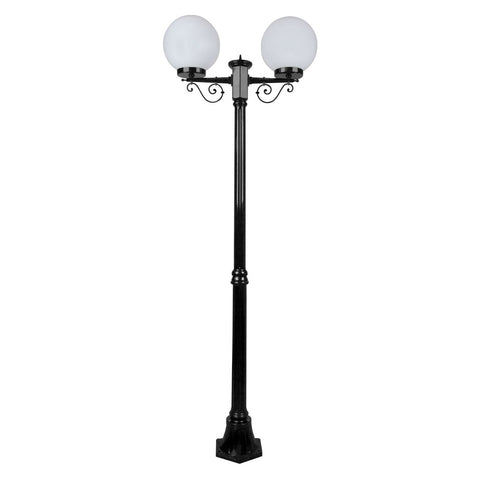 Domus Lighting Siena 2 Light Postlight 2m 250mm Opal